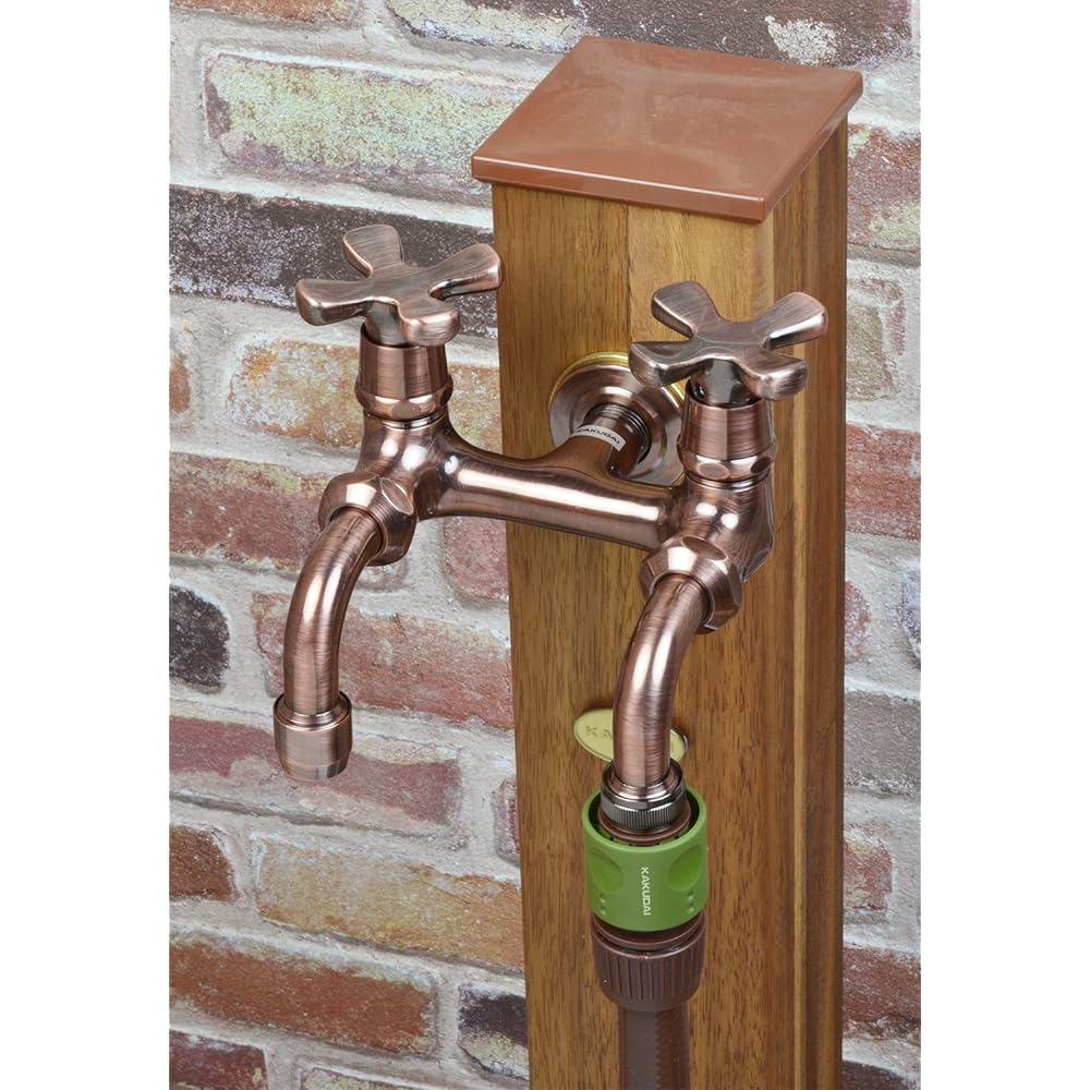 Kakudai Garden Double-mouth Home Faucet Bronze 705-104-13