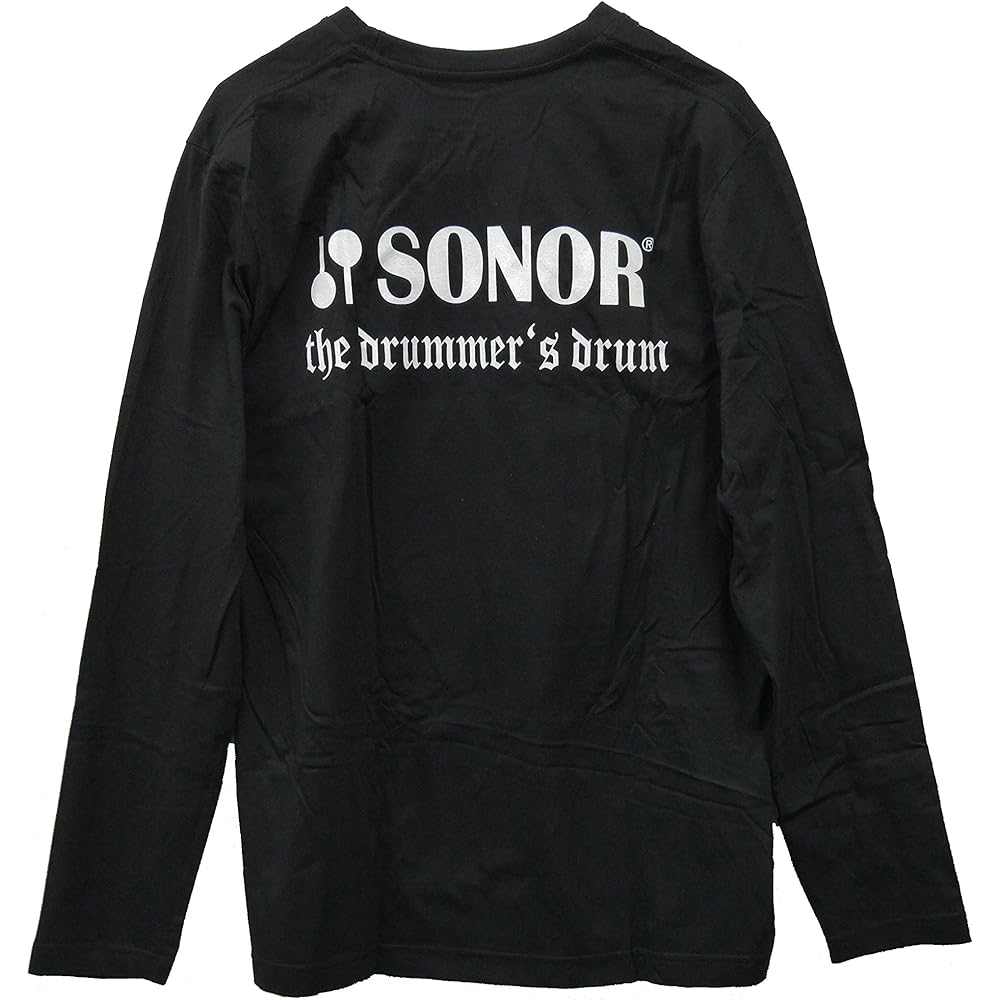 SONOR Accessories Long Sleeve T-shirt (Long Sleeve) Skull Design Logo L Size SN-Z9194L [Domestic Genuine Product]