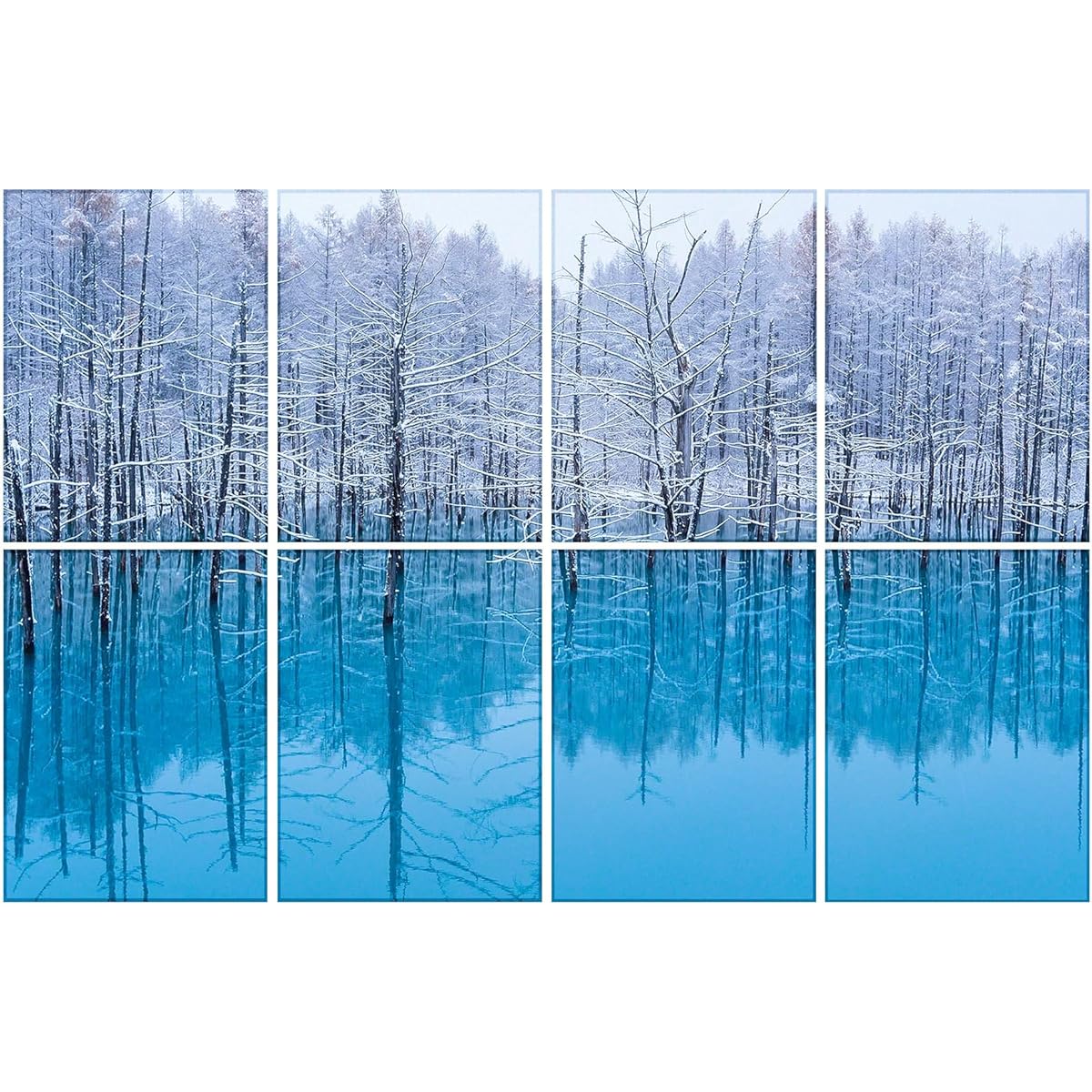KTOESHEO Art Acoustic Panels Set of 8 48x32 Inch Sound Absorbing Wall Art Soundproof Panels Fire Resistant Decor Absorbing Noise Canceling Panels