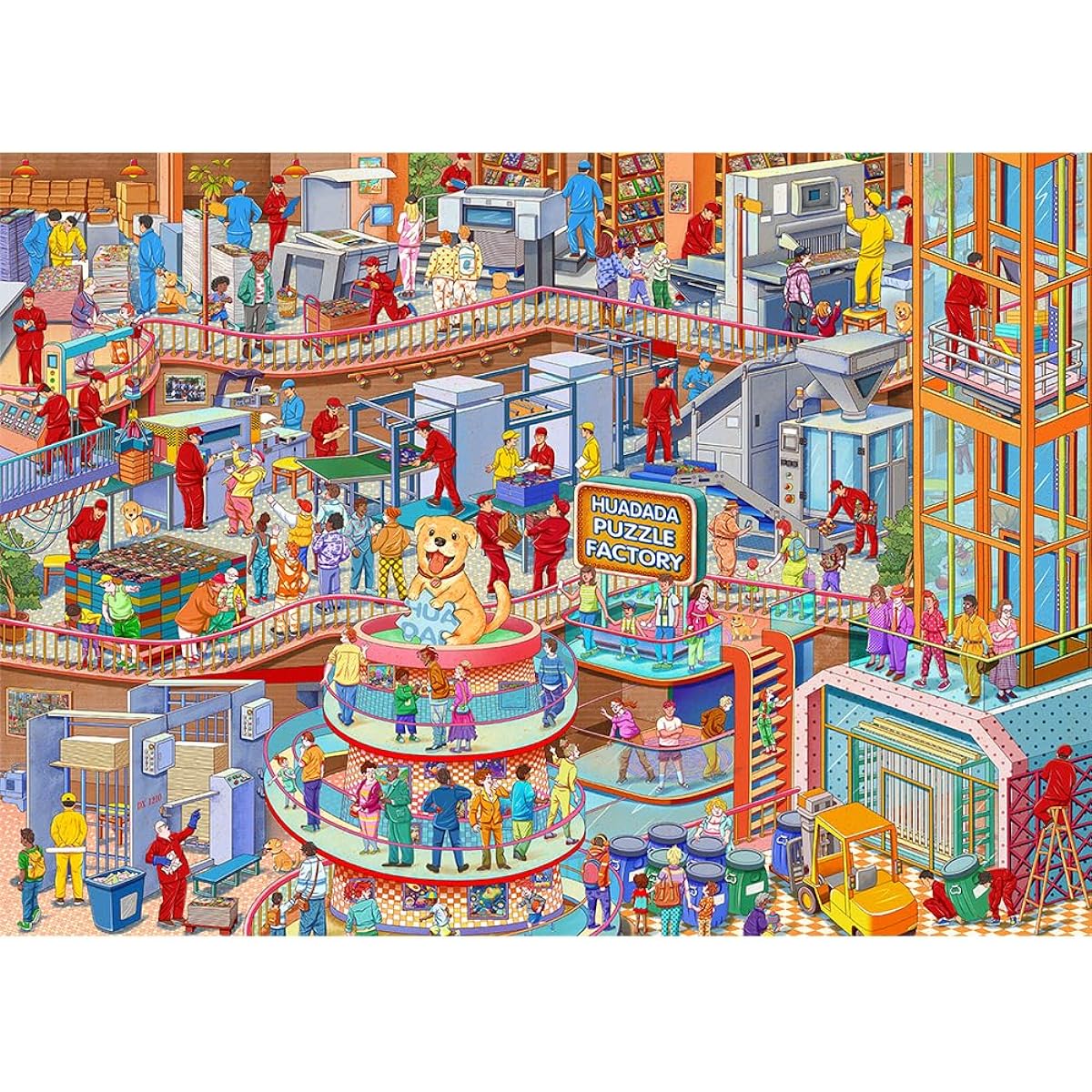 HUADADA Jigsaw Puzzle for Adults 1,000 Pieces, Perfect Fit on Backside, Home Decor Birthday Gift Toy for Kids Boys Girls Seniors (27.5" x 19.6") Full Size Poster (Manufactured)