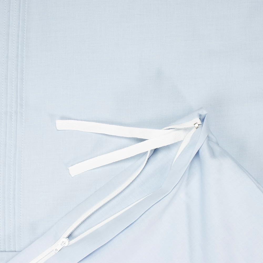 nishikawa [Nishikawa] Duvet Cover, Single, Washable, 100% Cotton, Preshrunk, Plain, Made in Japan, Blue PI02000055