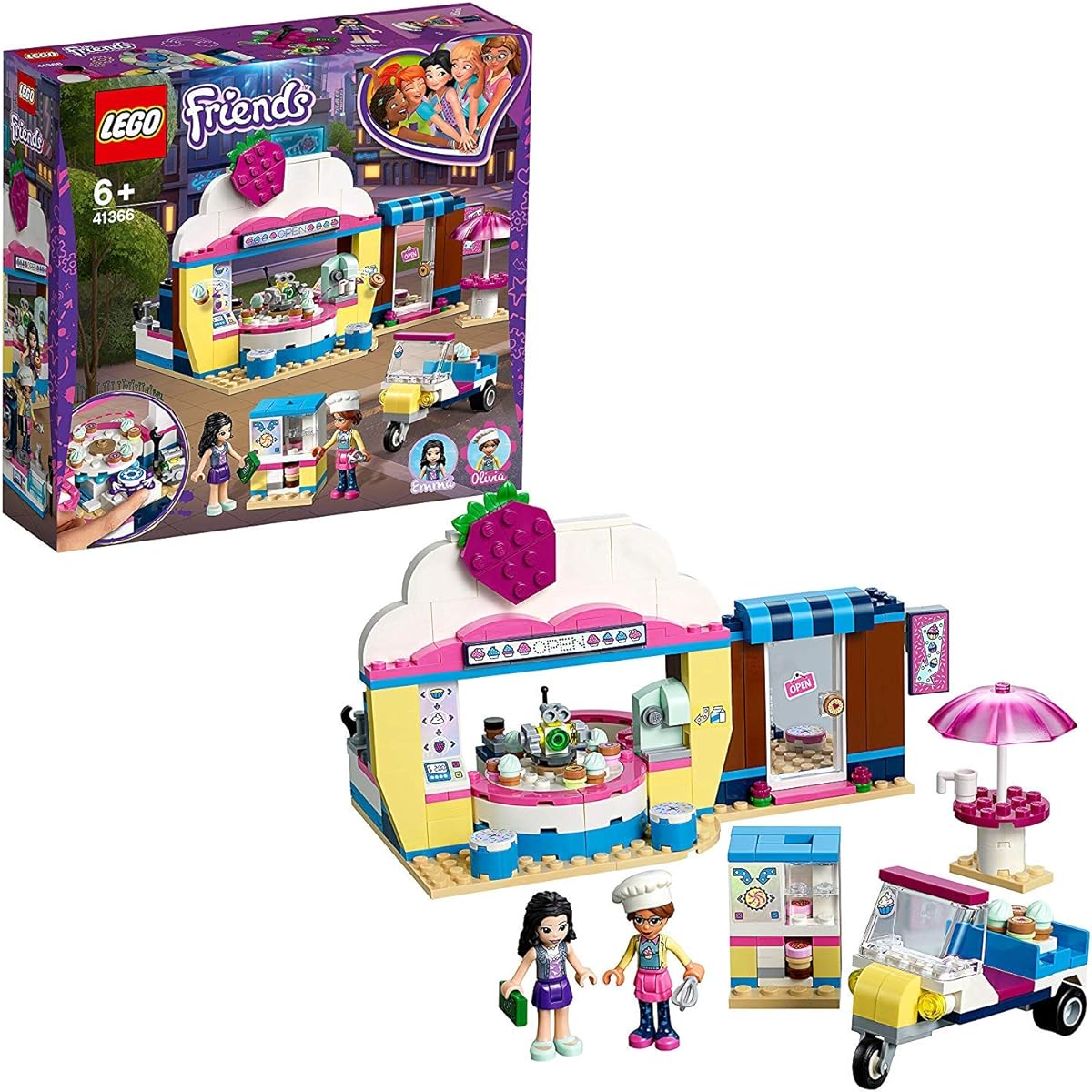 LEGO Friends Olivia's Cupcake Cafe 41366 Blocks Toys for Girls