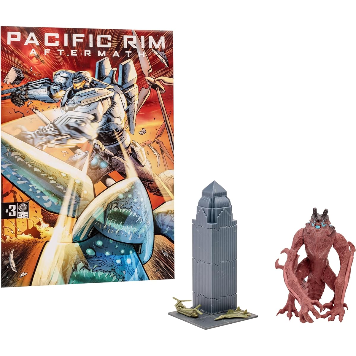 Pacific Rim McFarlane Toys Otachi (Kaiju) 4-Inch Scale Figure Playset with Comic, 14749