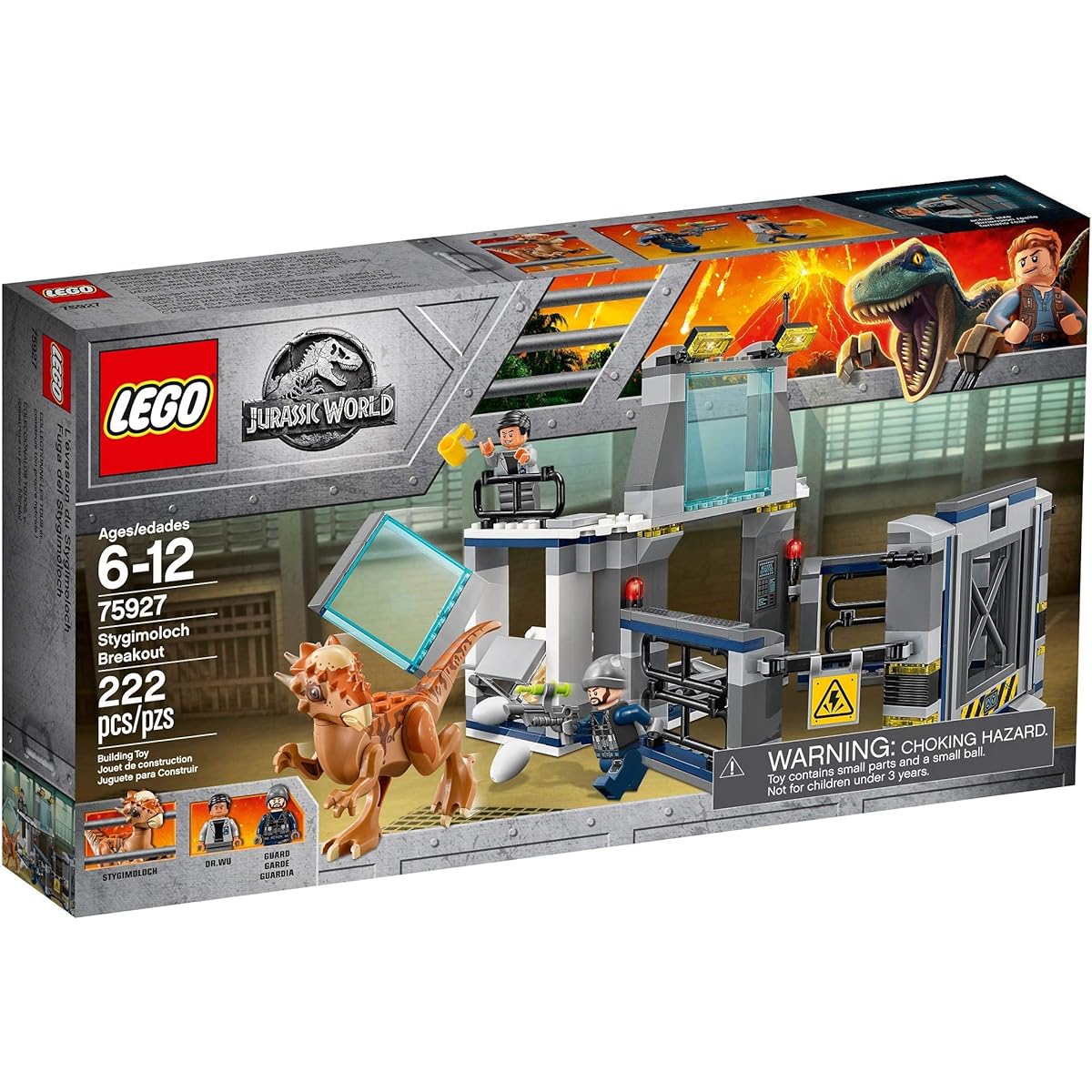 LEGO Jurassic World Stygimoloch Laboratory Escape 75927