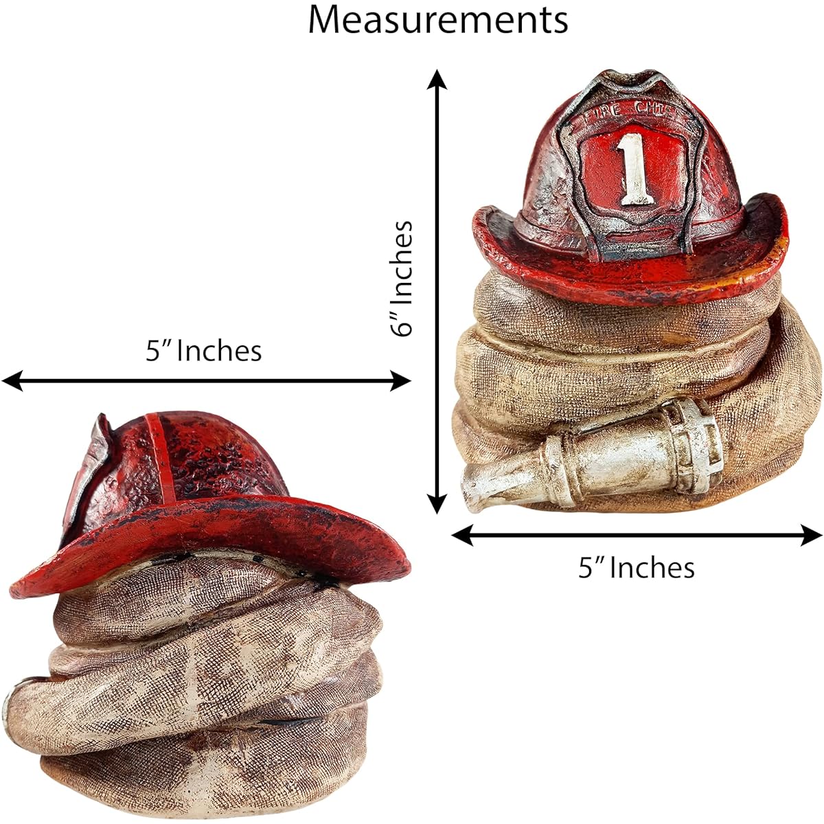Urbalabs Firefighter Fire Station Helmet and Hose Piggy Bank for Kids and Adults Large Coin Bank Fallout Desk Office Table Home Decor Rustic Station Decorations for Kids Room (Horse and Helmet)