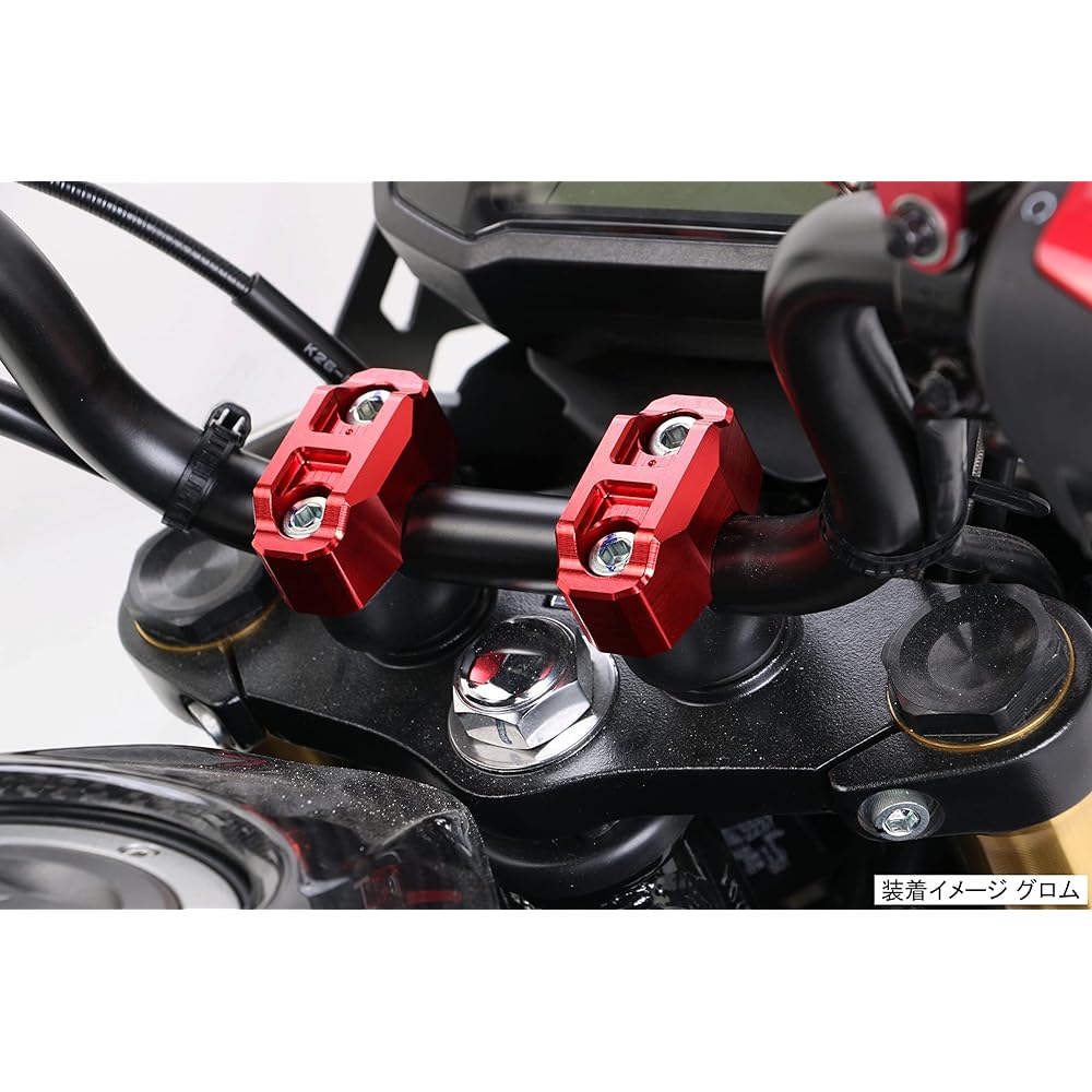 KITACO Handle Upper Holder Type 3 (Red) Monkey 125 Ducks 125 Grom CT125 Hunter Cub PCX125 etc. 561-9000320