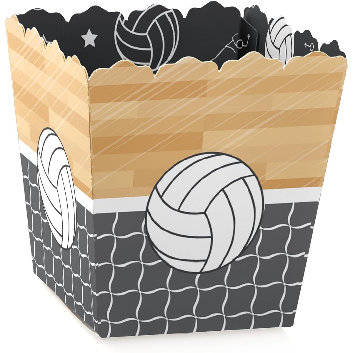 Bump Set Spike Volleyball Party Mini Favor Boxes Baby Shower Birthday Party Treat Candy Boxes Set of 12