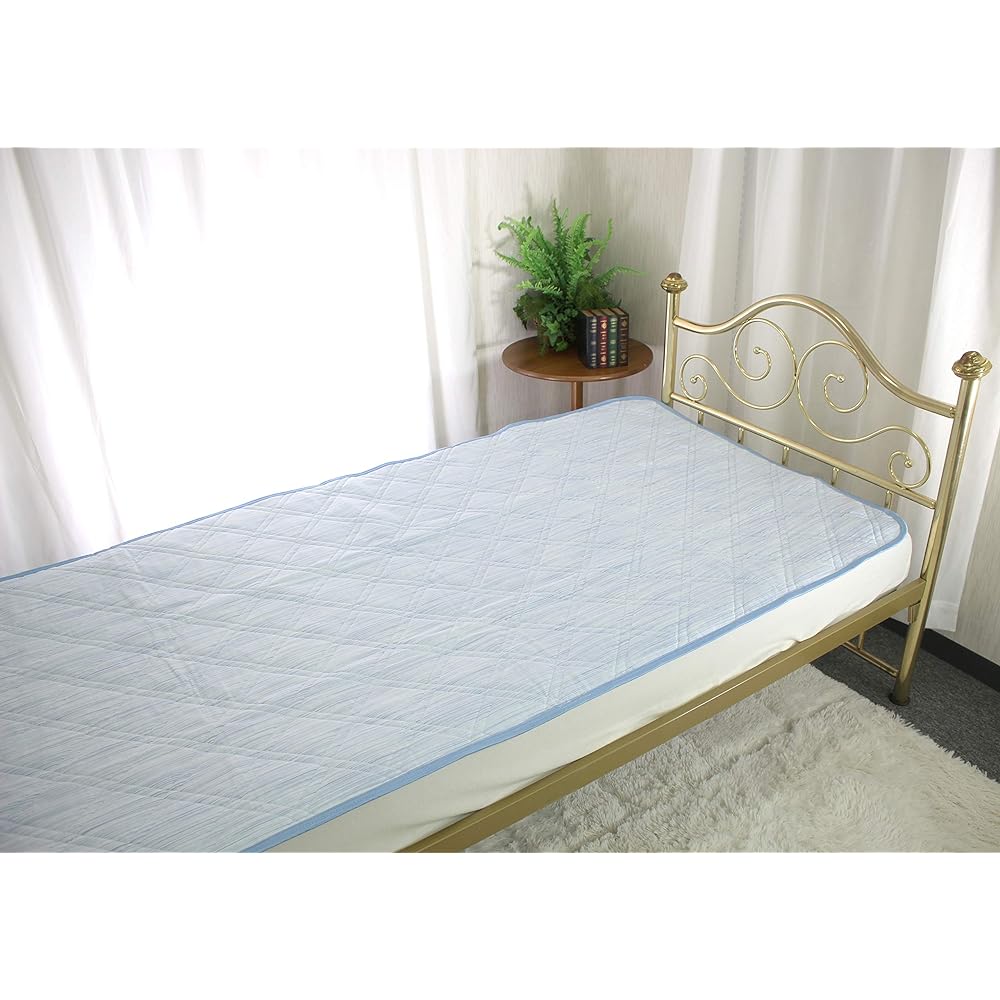 Romance Kosugi Ice Sleep EX Hemp Pad Single Blue (Kasuri Tone) 3131-6610 Size: 100 x 205 cm