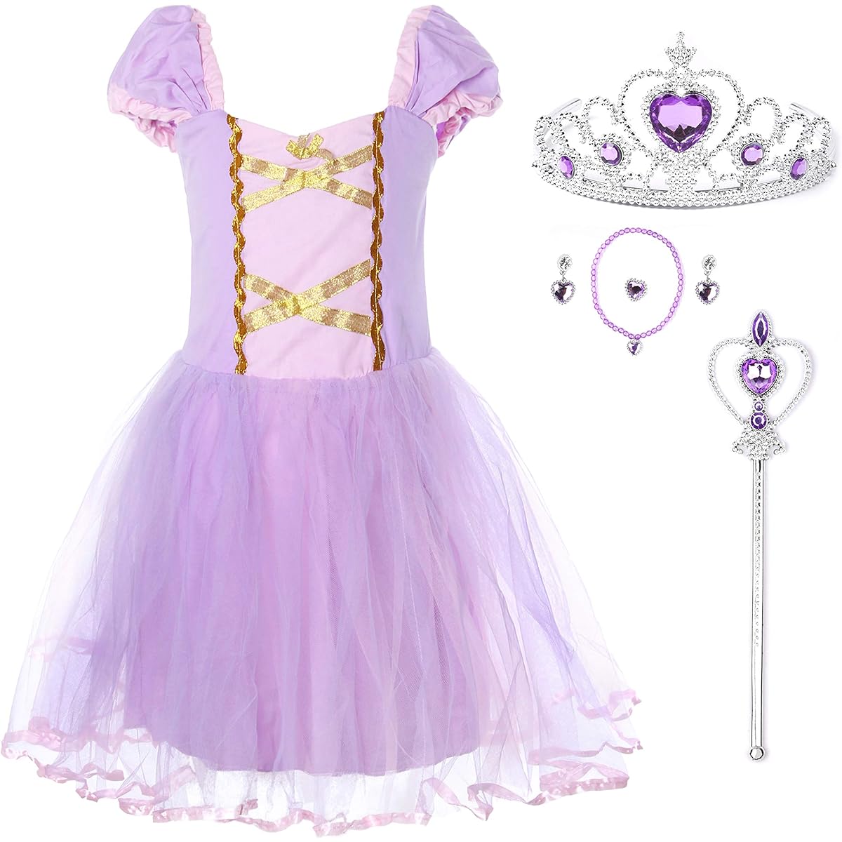 JerrisApparel Girls Princess Costume Dress for Birthday Party