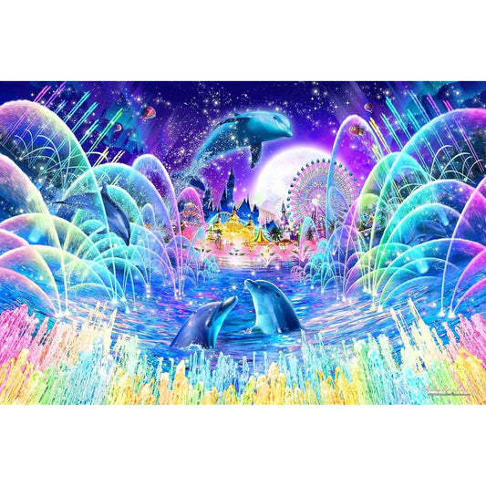 2016 Piece Jigsaw Puzzle Lassen Fountain Magic [Light-Up Puzzle] Very Small Pieces (50 x 75cm)