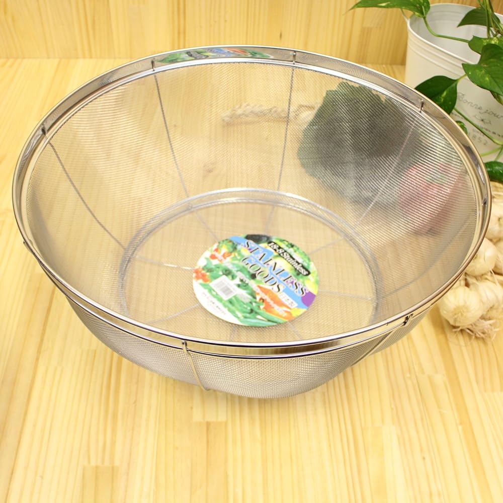 Inoue Wire Net Industry Colander Jumbo 45cm 18-8 Stainless Steel Made in Japan For 15sho