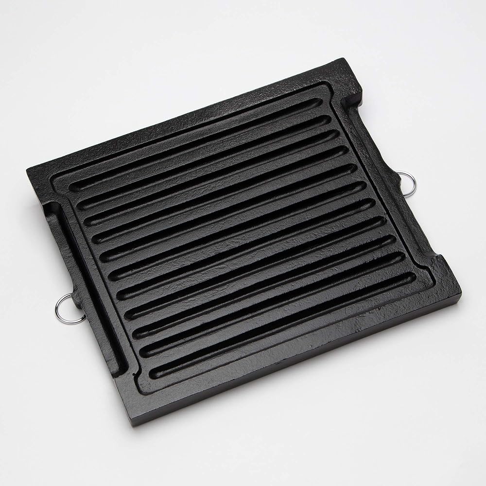Endo Shoji Commercial Square Grill Pan Large Iron Casting AGL06001