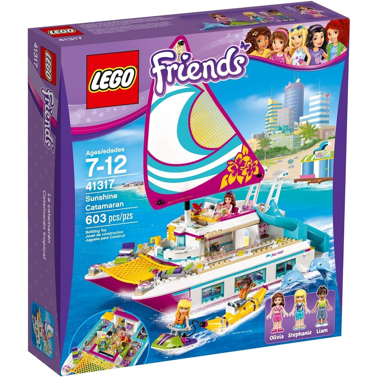 LEGO Friends Heart Lake Exciting Ocean Cruise 41317