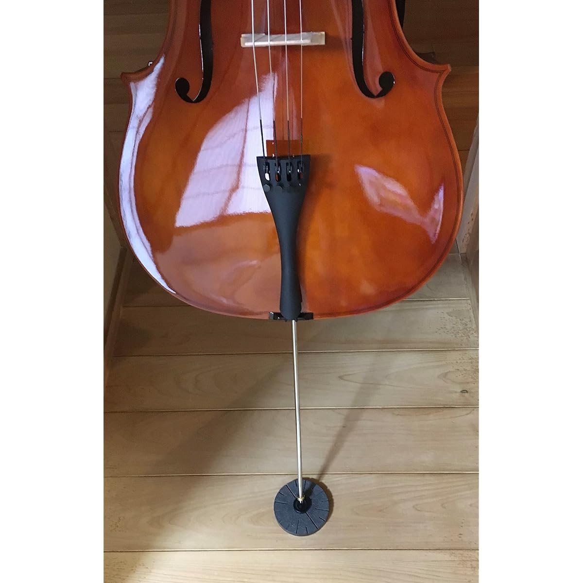 Sound increasing/tuning end pin stopper for cello and contrabass "KaNaDe/TheStrings1 begin (Resonator)" φ100 (Kanai Seisakusho)