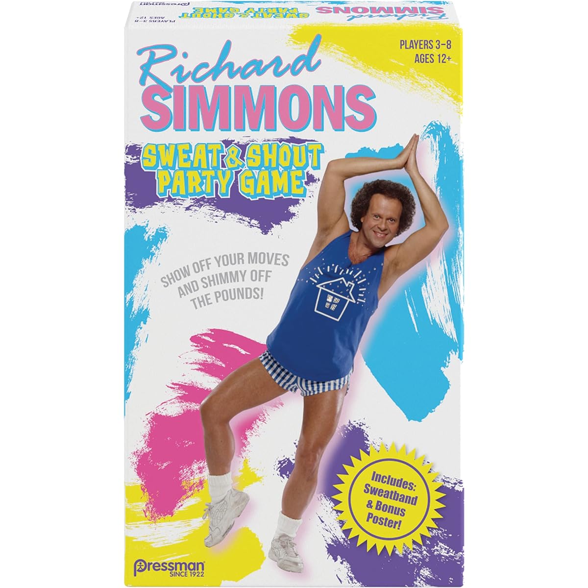 Pressman Richard Simmons: Sweat & Shout Party Game – The Show Off Your Moves & Shimmy Off The Pounds Game