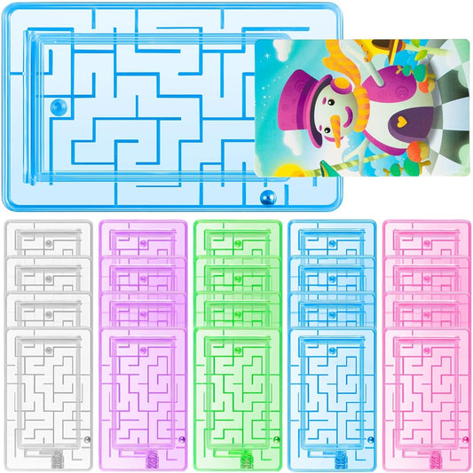 20pcs Gift Card Holder Maze Fun Money Puzzle Gift Box Plastic Gift Card Maze Box Pinball Cash Holder Intellectual Pinball Machine Game Teen Adult Birthday Christmas Party Favor 5 Colors