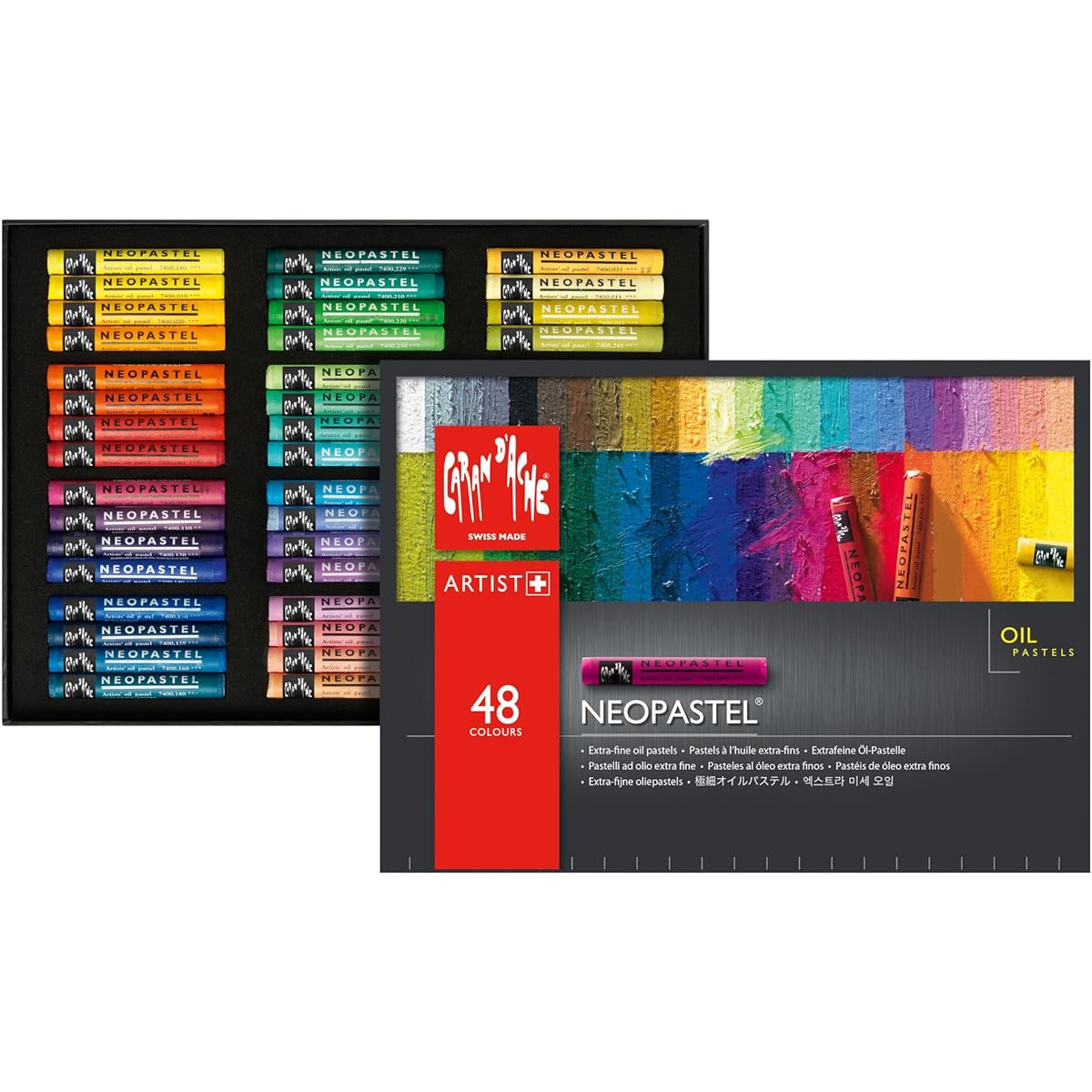 CARAN D`ACHE Caran d'Ache Pastel Oil-based Neopastel 7400-348 48-color set Officially imported