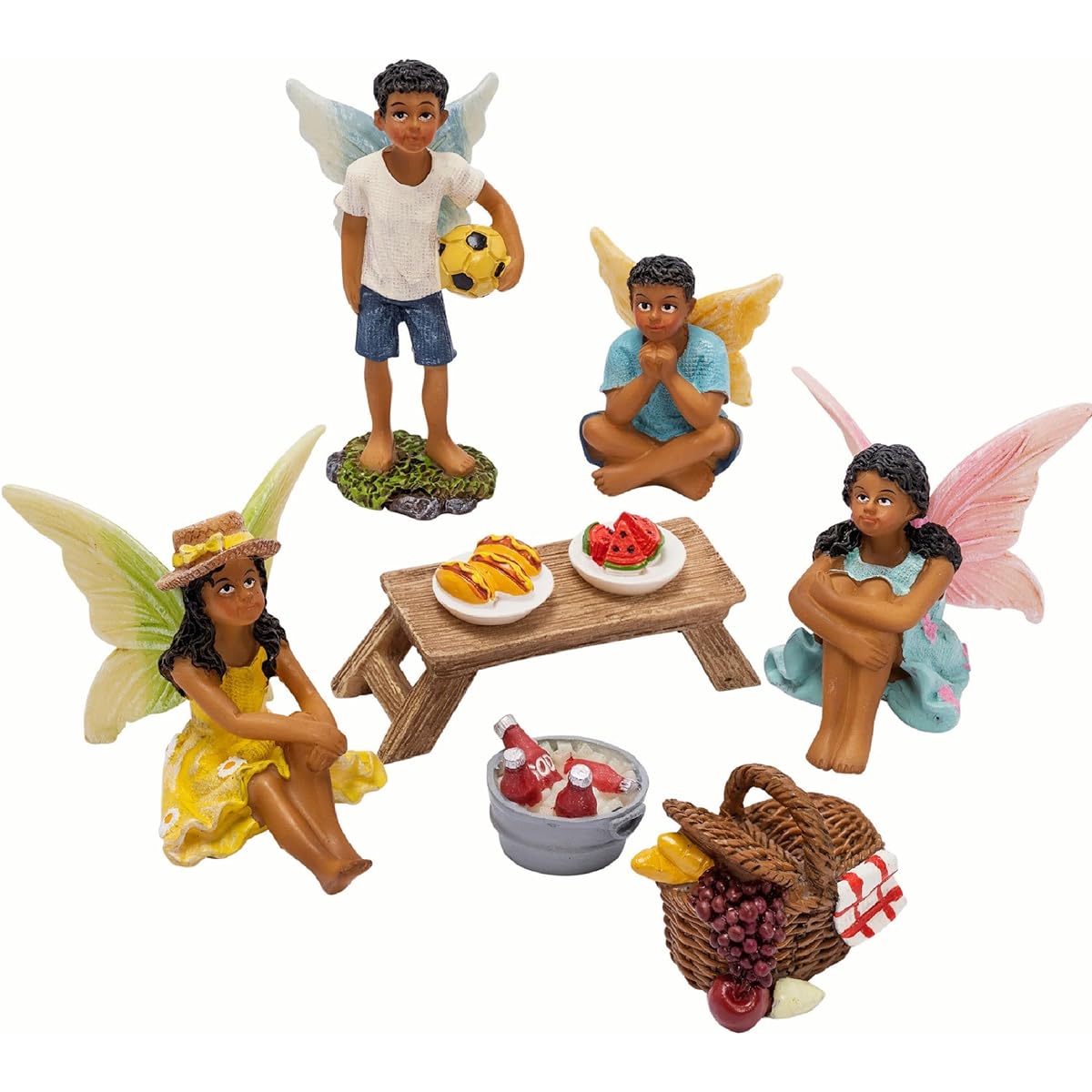 PRETMANNS Fairy Garden Kit - Fairy Garden Accessories & Fairy Figures for Fairy Gardens - Garden Fairies for Boys and Girls - Garden Fairy Figures for Miniature Fairy Gardens