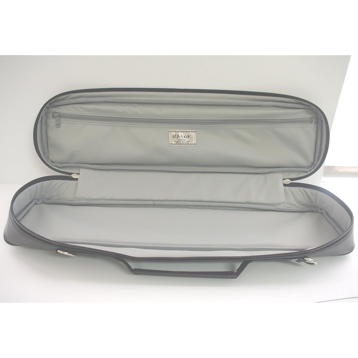 NAHOK C-tube Alto Flute Case Guard "Krysar/wf" Matte Black [German waterproof fabric x special temperature adjustment function & shock absorbing material + waterproof zipper] Fabric from Germany, Made in Japan.