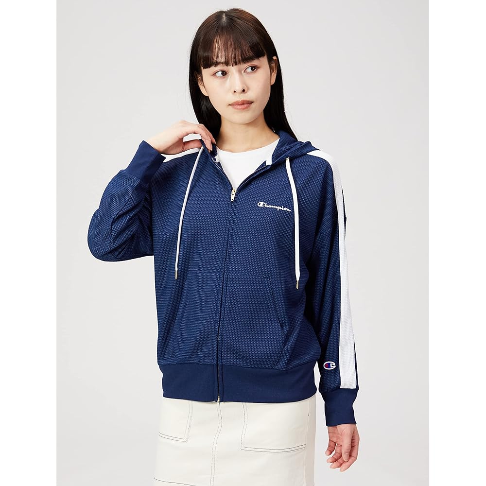 [Champion] Hooded Jacket, Heat Shielding, Quick Drying, UV Protection, Script Logo, Loose Fit, Zip Hooded Jacket, Women's Sports, CW-VS402