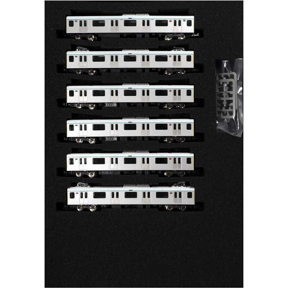Green Max N Gauge Tokyu Corporation 2020 Series Denentoshi Line / 2138 Formation 6-Car Set of Additional Intermediate Cars No Power 31563 Railway Model Train Silver