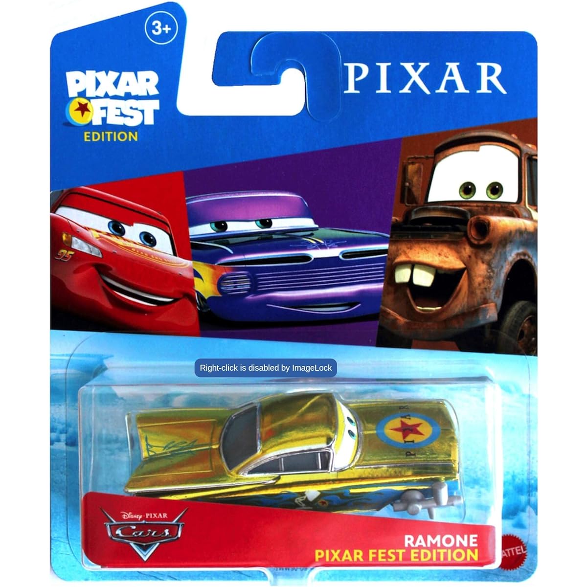 Disney Cars Pixar Fest Edition Yellow Ramone 1:55 scale die-cast