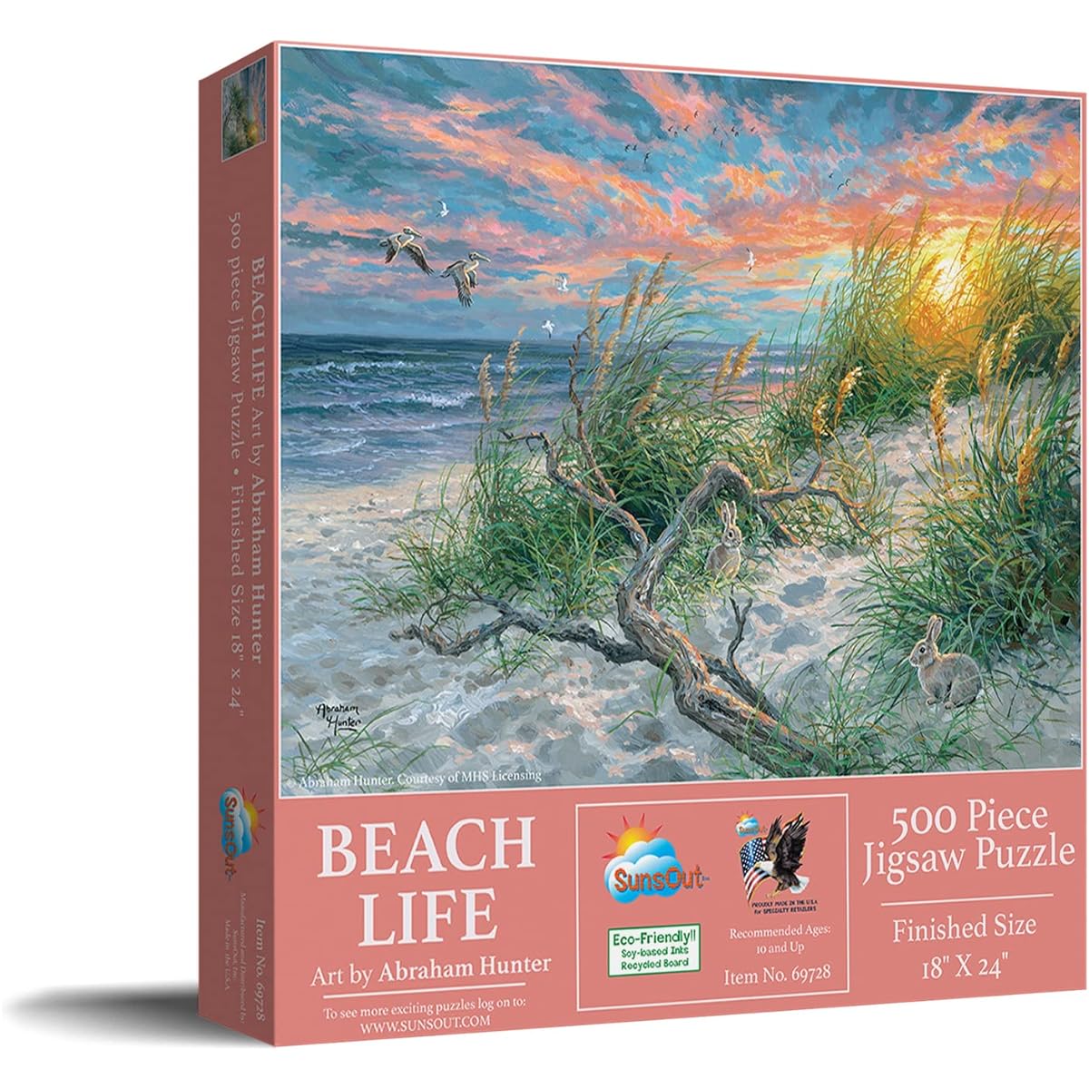 SUNSOUT INC Beach Life 500 Piece Jigsaw Puzzle