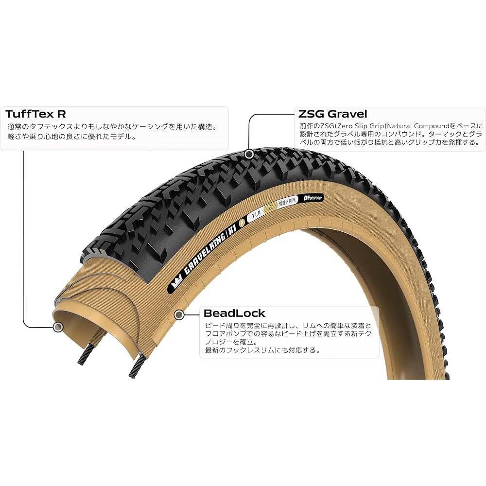 Panaracer 24 Spring New Model Gravel King X1 700×35/40/45C Normal/Puncture Resistant/Lightweight Model