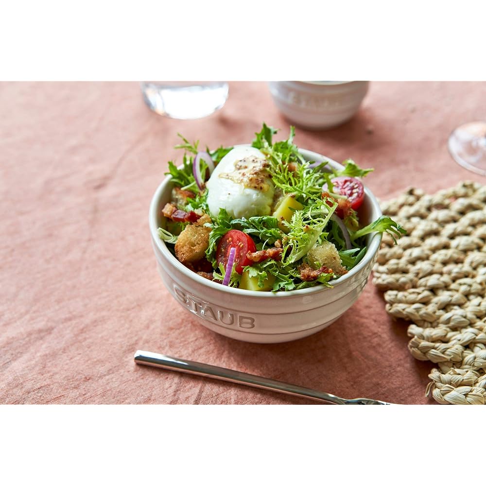 Staub "Bowl 12cm 4P Set Ivory" Ceramic Set Bowl Microwave Safe [Authorized Japanese Product] 40508-153