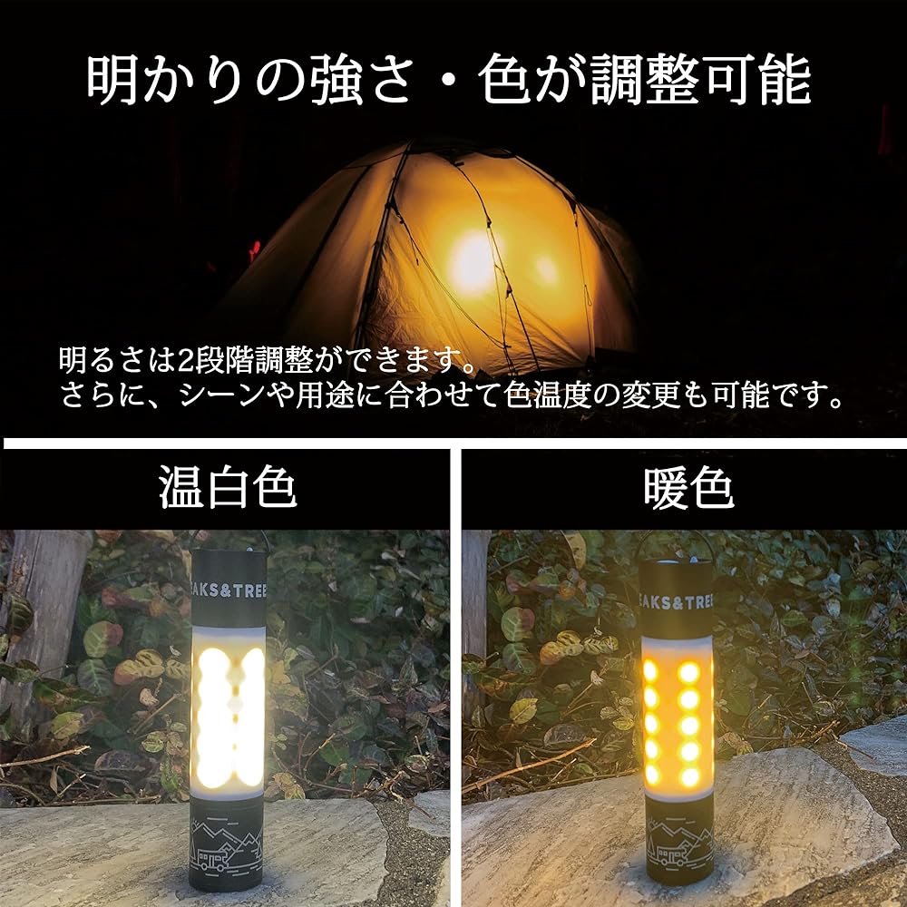 PEAKS&TREES Mini Light LED Lantern with Mobile Battery Function Disaster Prevention Goods Flashlight USB Rechargeable Waterproof Multifunctional Slim Compact Mobile Hanging Neck Outdoor Camping Flashlight Black Black