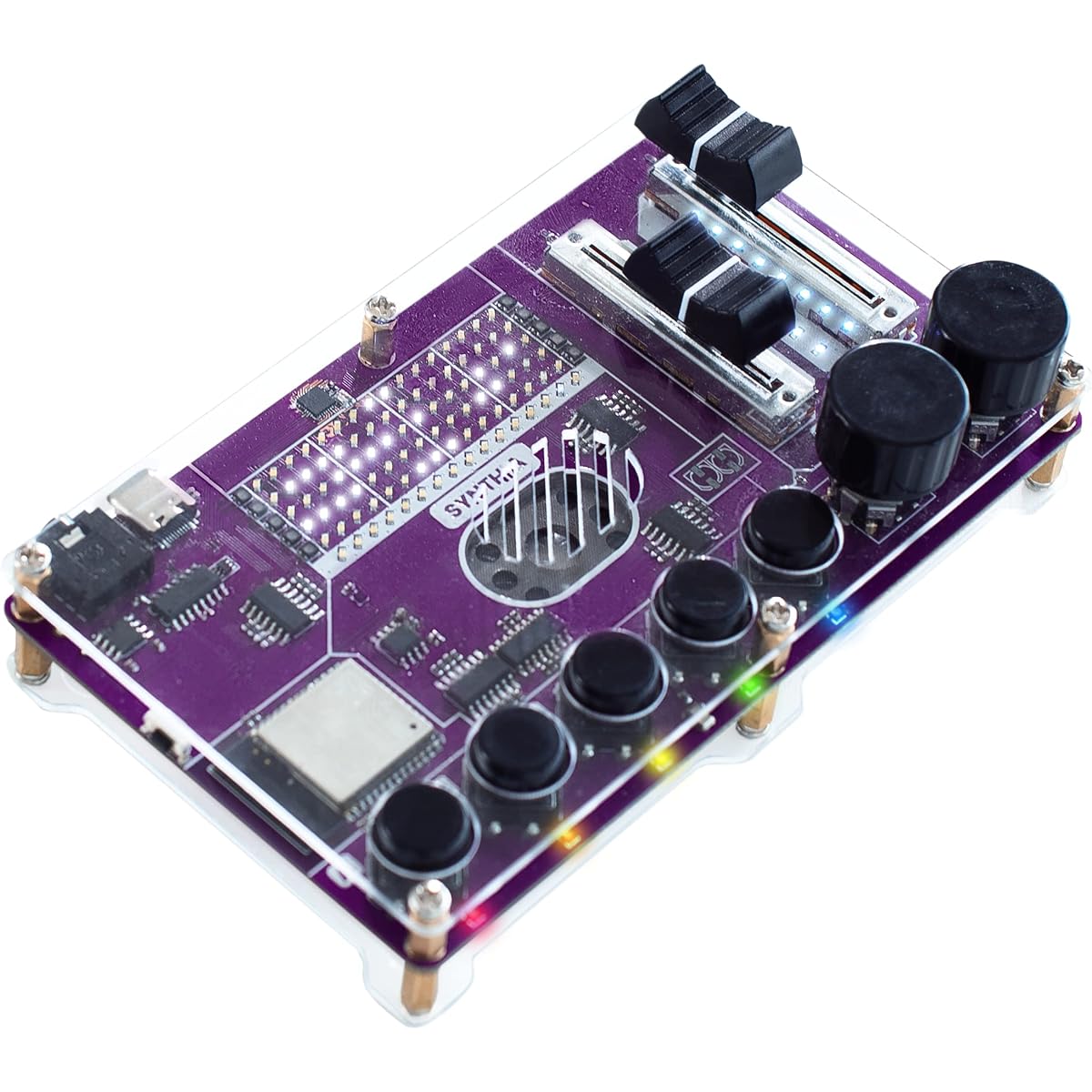 CircuitMess Synthia - DIY Digital Music Sampler | DIY Synthesizer | Educational DIY Gadget | Educational Music Kit | STEM and STEAM Building Kit Ages 11+ | Kids Electronics Kit | Physics Toy