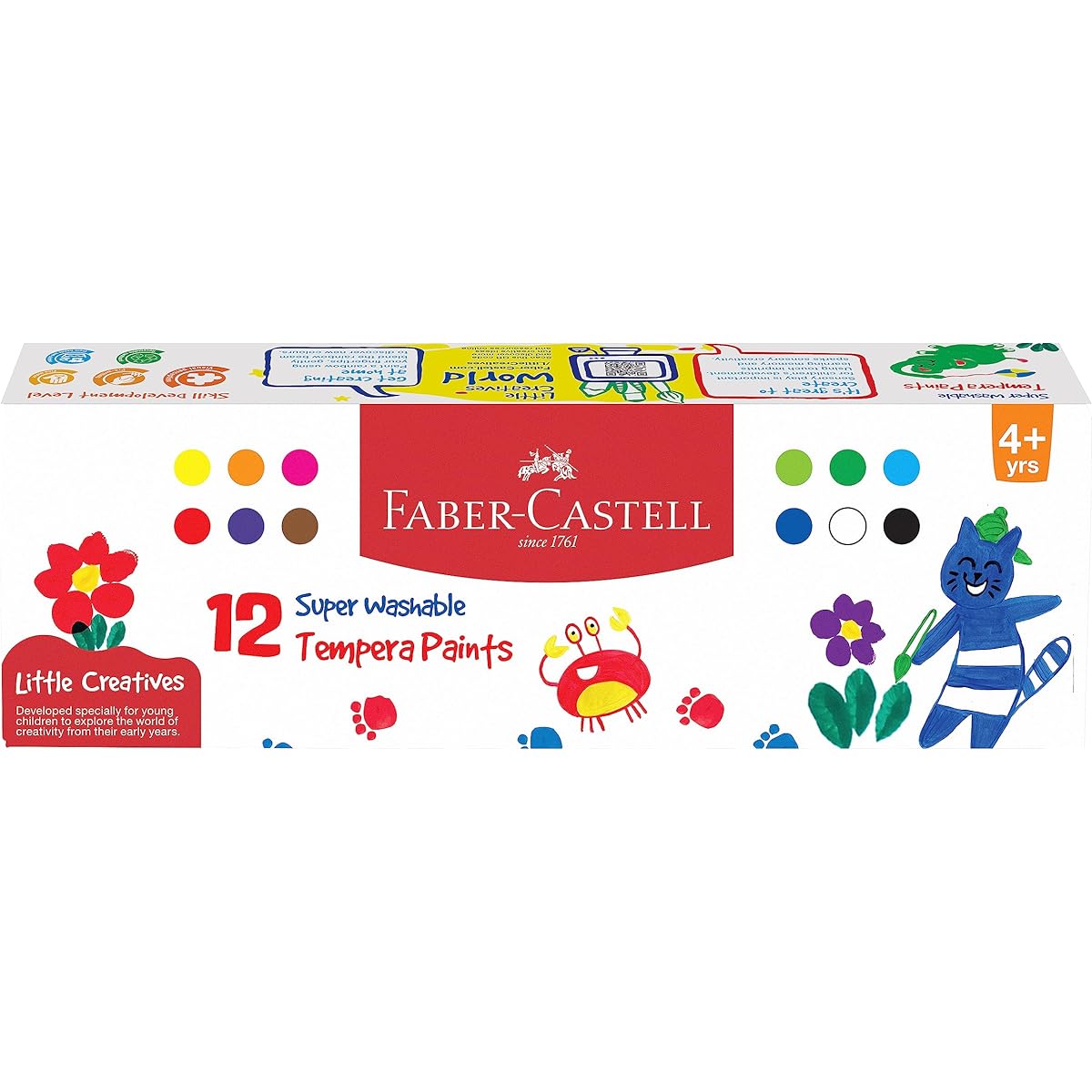 Faber Castell Tempera Paint Set - Pack of 12 (Assorted)