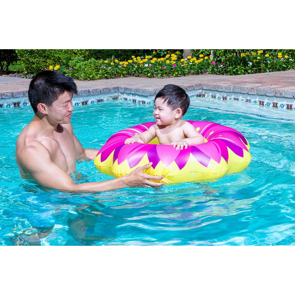 Poolmaster Flower Swimming Pool Baby Float Rider