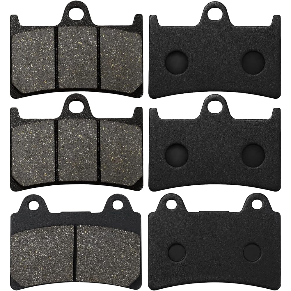 Cyleto Front and Rear Brake Pads for YAMAHA XV1700 Roadstar 1700 2004-2009 XV 1700 Road Star Midnight Silverado 2004 2005 2006 2007