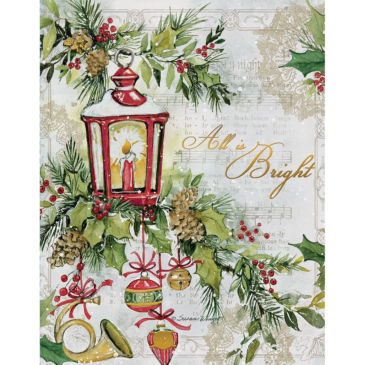 LANG All Is Bright Boxed Christmas Card (1004891)