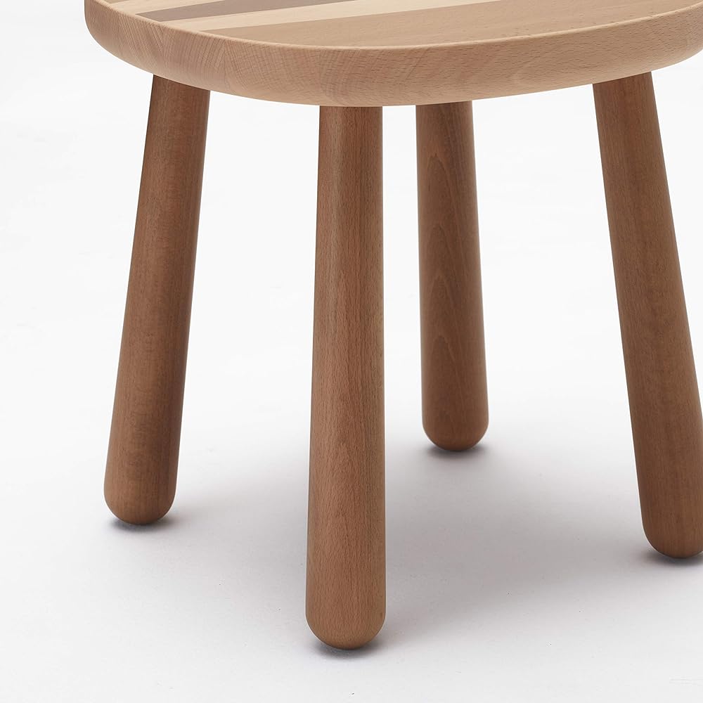 [Genuine Karimoku Product] Chip and Dale Dale Stool Malt Brown B Width 30 Depth 30 Height 30 cm karimoku P35106NDK