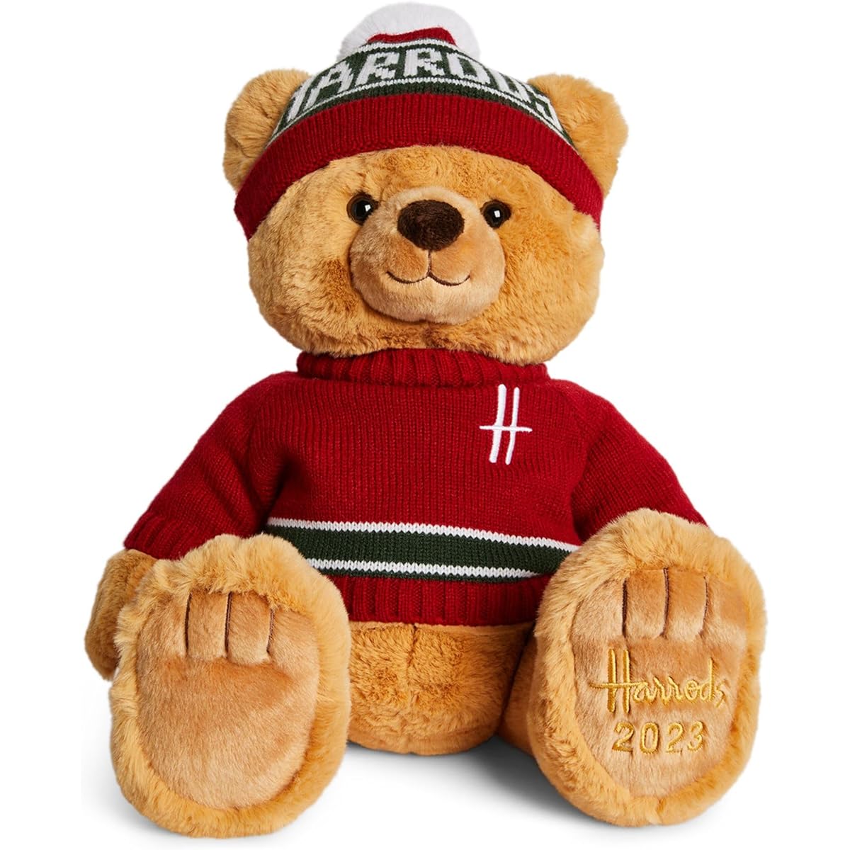 2023 Harrods Christmas Bear “Free Wrapping” Teddy Bear, Bear, Stuffed Toy