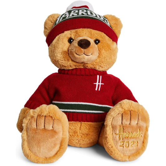 2023 Harrods Christmas Bear “Free Wrapping” Teddy Bear, Bear, Stuffed Toy
