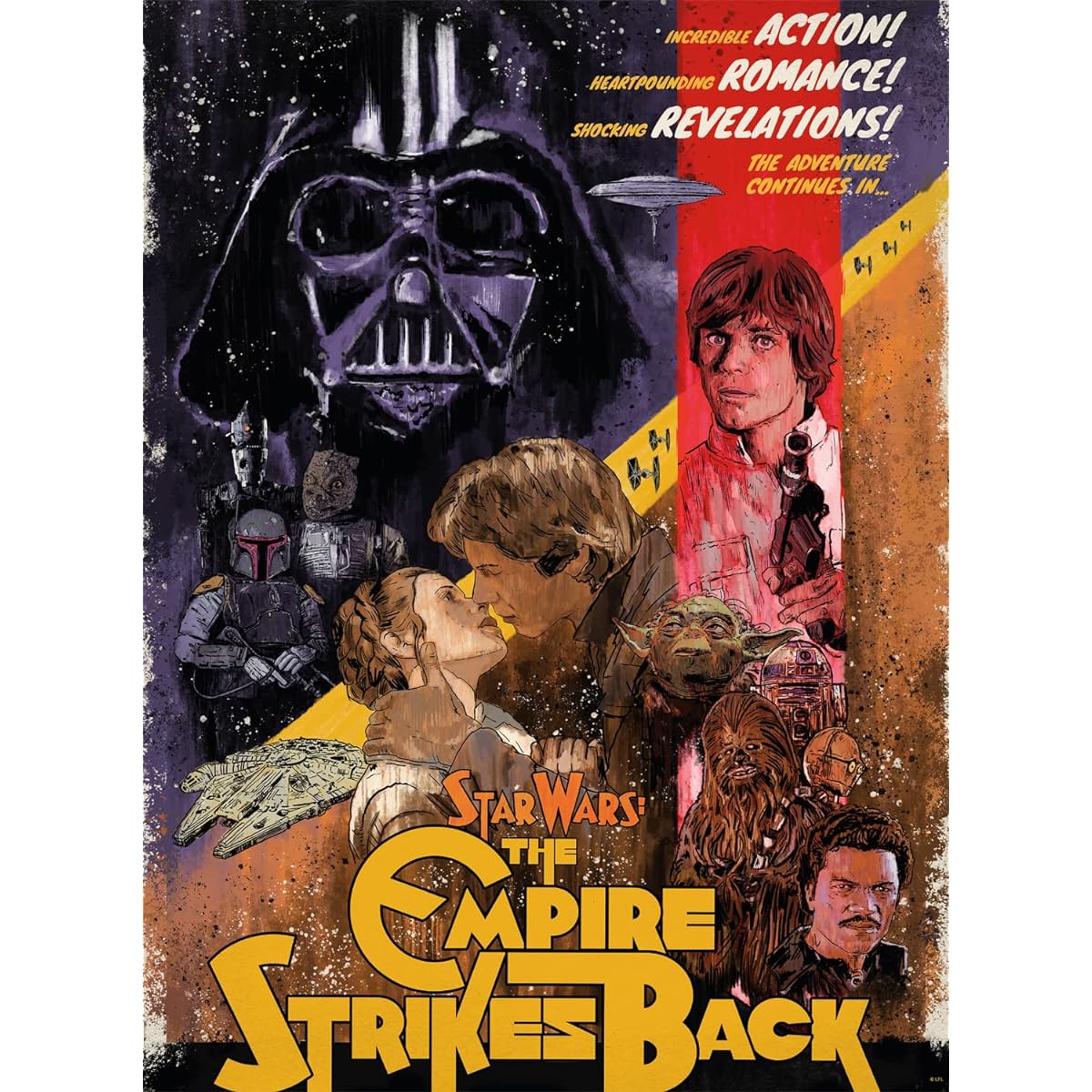 Buffalo Games Jigsaw Puzzle Star Wars Shocking Revelations 1000 Pieces