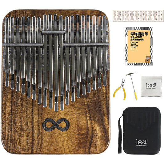 Loop 38 Key Kalimba, Professional Thumb Piano Kalimba, Chromatic Double Layer Thumb Piano, Solid Wood Soundboard, Ether Tone with Sustained Resonance, Thumb Piano Kalimba for Adult Enthusiasts Beginner Set Musical Instrument