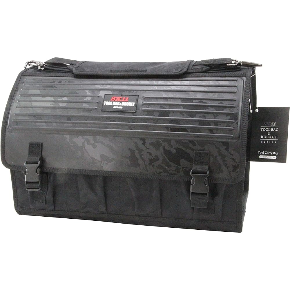 SK11 Tool carry bag W440 x H280 x D250 STC-HP-Meisai BK with lid Camouflage black