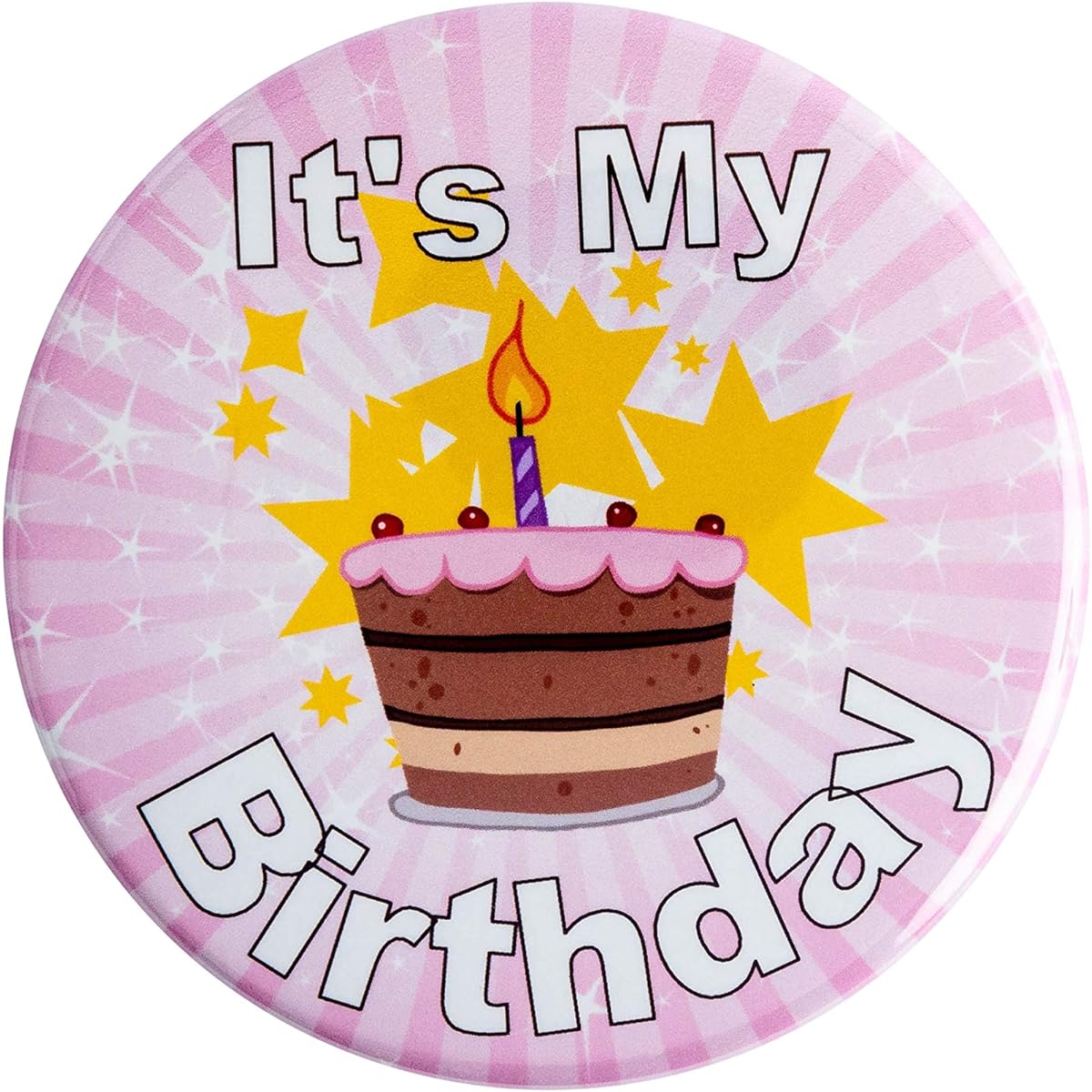 Secure ID It's My Birthday Button Button Pin Birthday Girl Birthday Boy Birthday Pin for Adults Kids Men Women