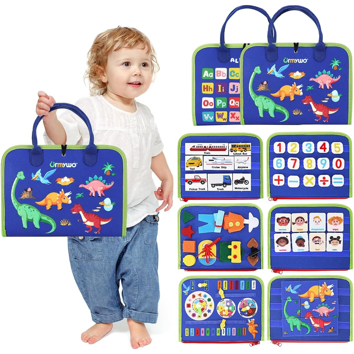 URMYWO Busy Broad 23456 Year Old Boys Girls Travel Toys