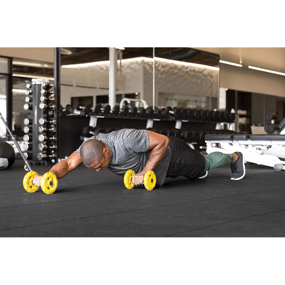 SKLZ Abdominal Roller Core Wheel Yellow Dynamic Strength 2pack [Authentic Japanese Import] 0665