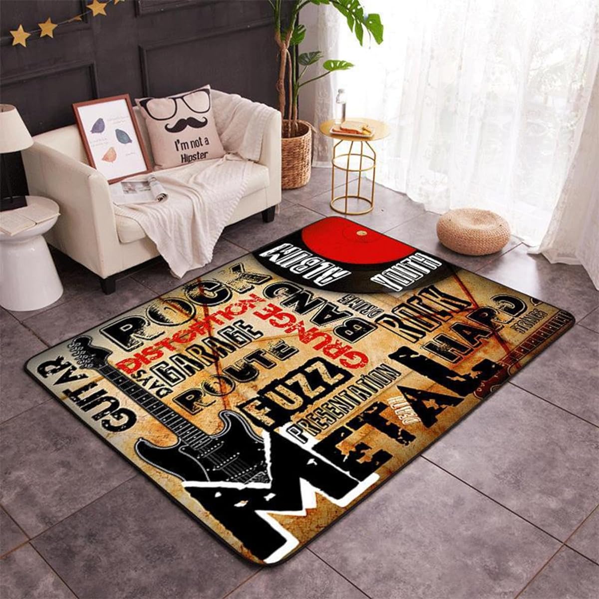 Piano Soundproof Carpet Rectangular Piano Mat Piano Key Pattern Square Flooring Mat Room Carpet Scratch Prevention Anti-Slip Noise Control Anti-Vibration Unique 200*300cm Percussion Gift Chair Home Living Room Bedroom