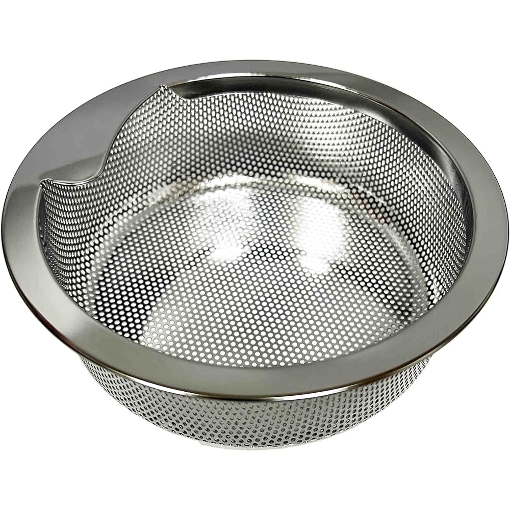 Antibacterial Drain Garbage Basket φ144mm 520309 & Antibacterial Deodorizer One φ89.5mm x 64mm 520279 & Made in Japan 18-8 Stainless Steel Kitchen Antibacterial Drain Cover 520040 Set Metal Slim Control