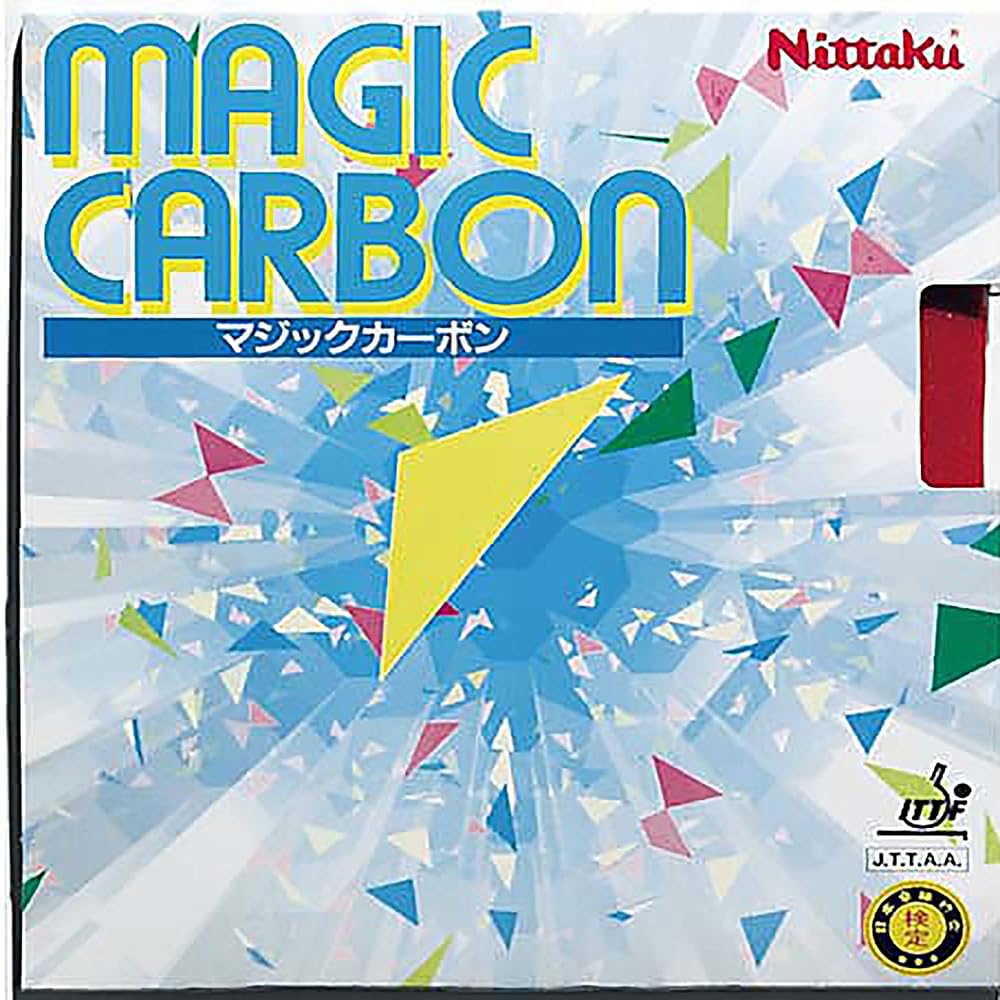 Nittaku Table Tennis Rubber Magic Carbon Back Soft High Elasticity NR-8210