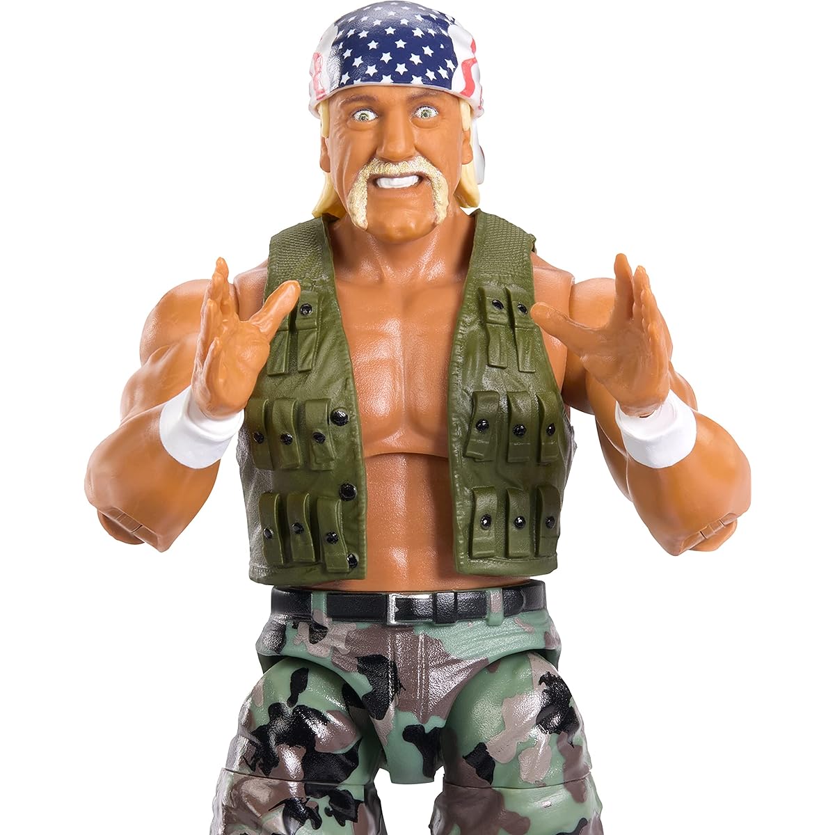 WWE MATTEL Elite Action Figure Summer Slam Hulk Hogan with Accessories and Mr.Perfect Build-A-Figure Parts