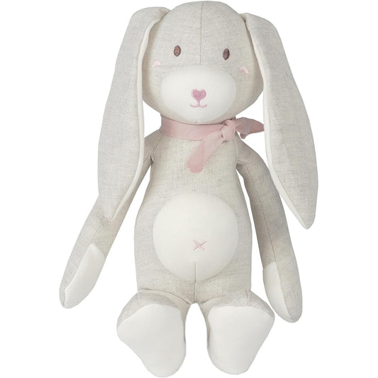 STOLLEEN Easter Bunny Stuffed Animal Cotton Linen Plush Toy Best Gift for Baby Newborn Cute Room Decor 14 Inch