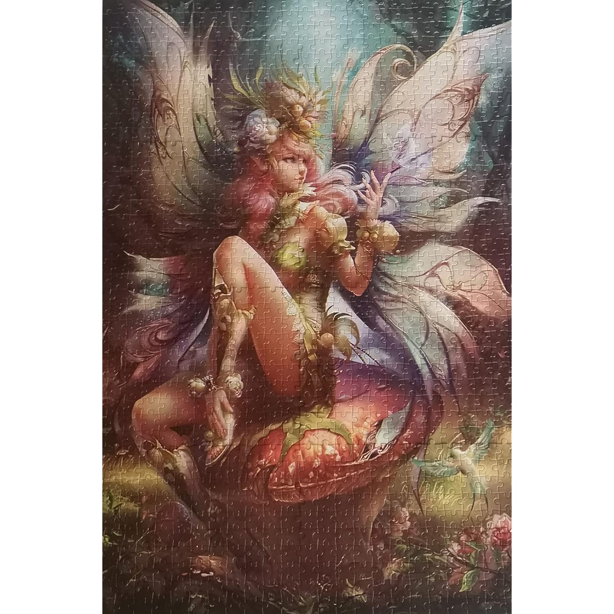 Jigsaw Puzzle 1000 Pieces Adult Puzzle 3D Wooden Classic Puzzle Silver Hair Beauty DIY Home Decoration 75X50cm 1000 pieces YYTTT-141967